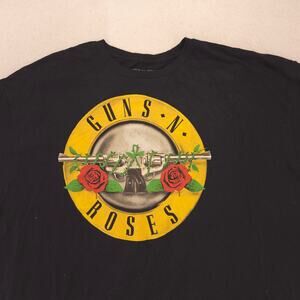 Guns N Roses Short Sleeve Graphic Band T Shirt Adult Mens Size 2XL Black